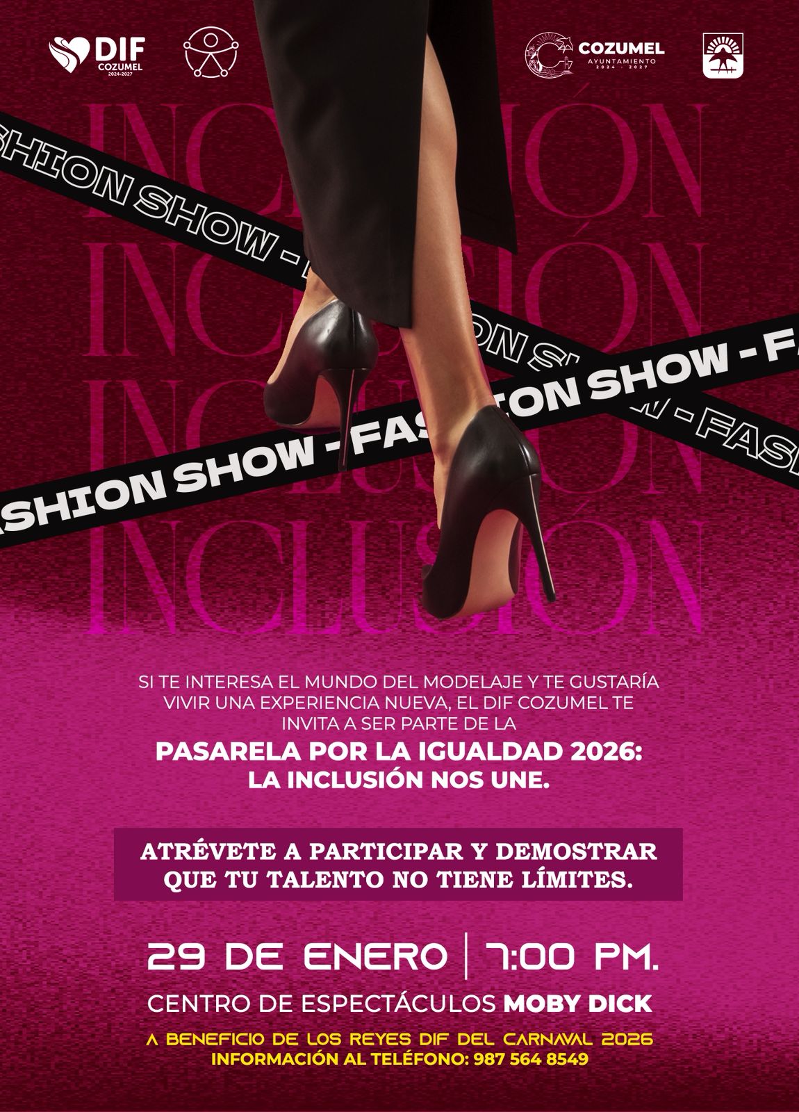 Pasarela por la Igualdad 2026 recaudará fondos en apoyo a los Reyes DIF del Carnaval de Cozumel