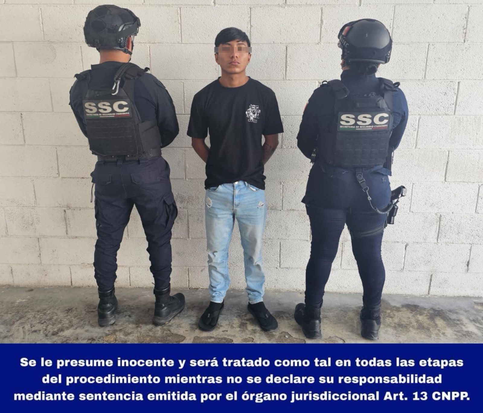 Se realiza la detención de Pablo Heriberto «N», presunto implicado en el delito de Desobediencia y Resistencia de Particulares.