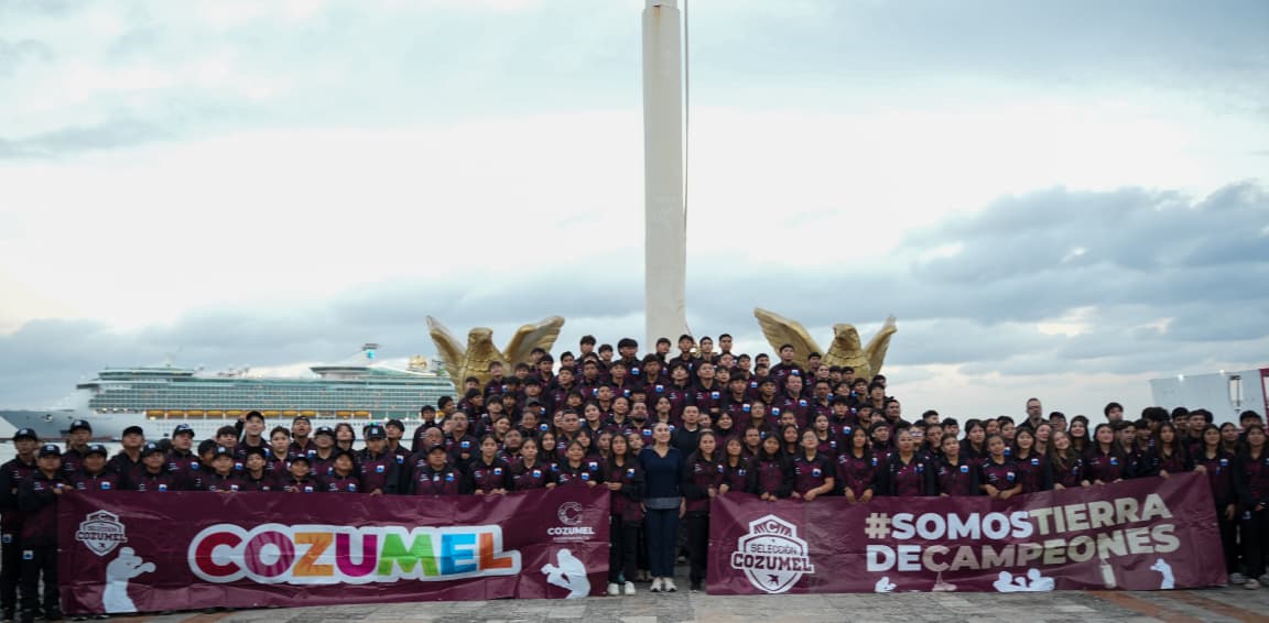 Más de 200 atletas cozumeleños viajan a Cancún para la eliminatoria estatal